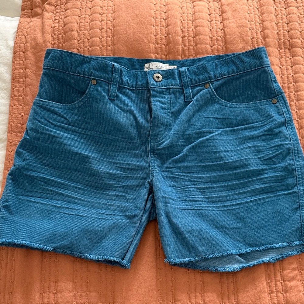 Carve Designs Teal Jean Shorts 6”